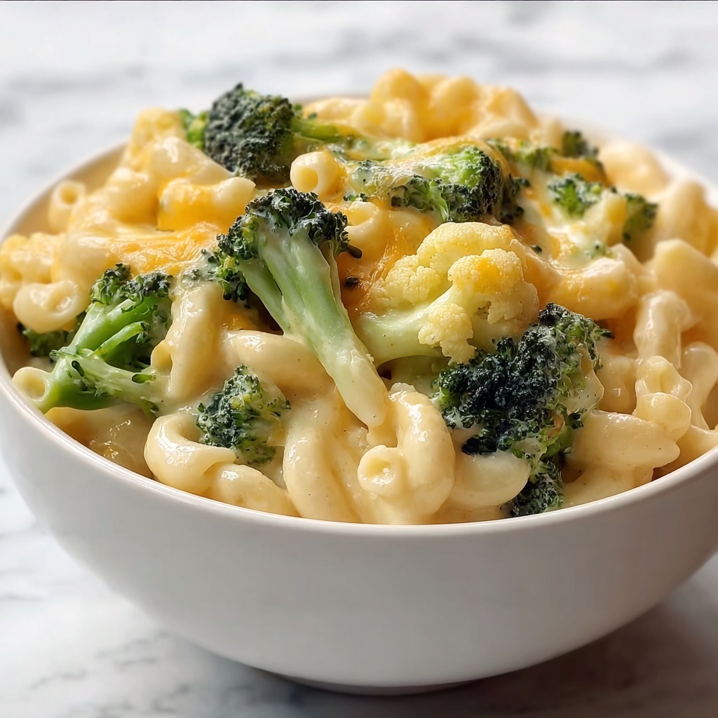 Broccoli Cauliflower Mac and Cheese Recipe - Recipe Image