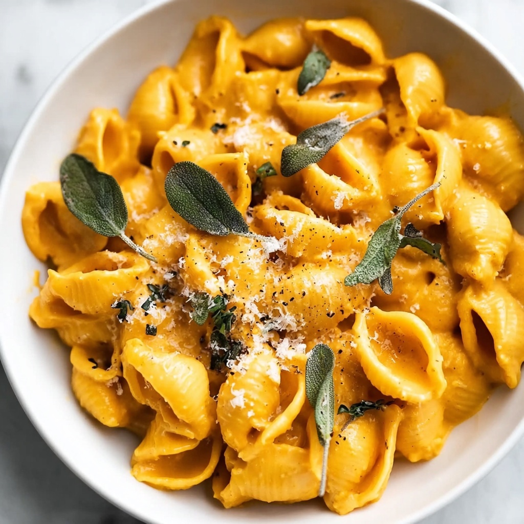 Creamy Pumpkin Sage Pasta for a Cozy Fall Dinner Recipe - Recipe Image