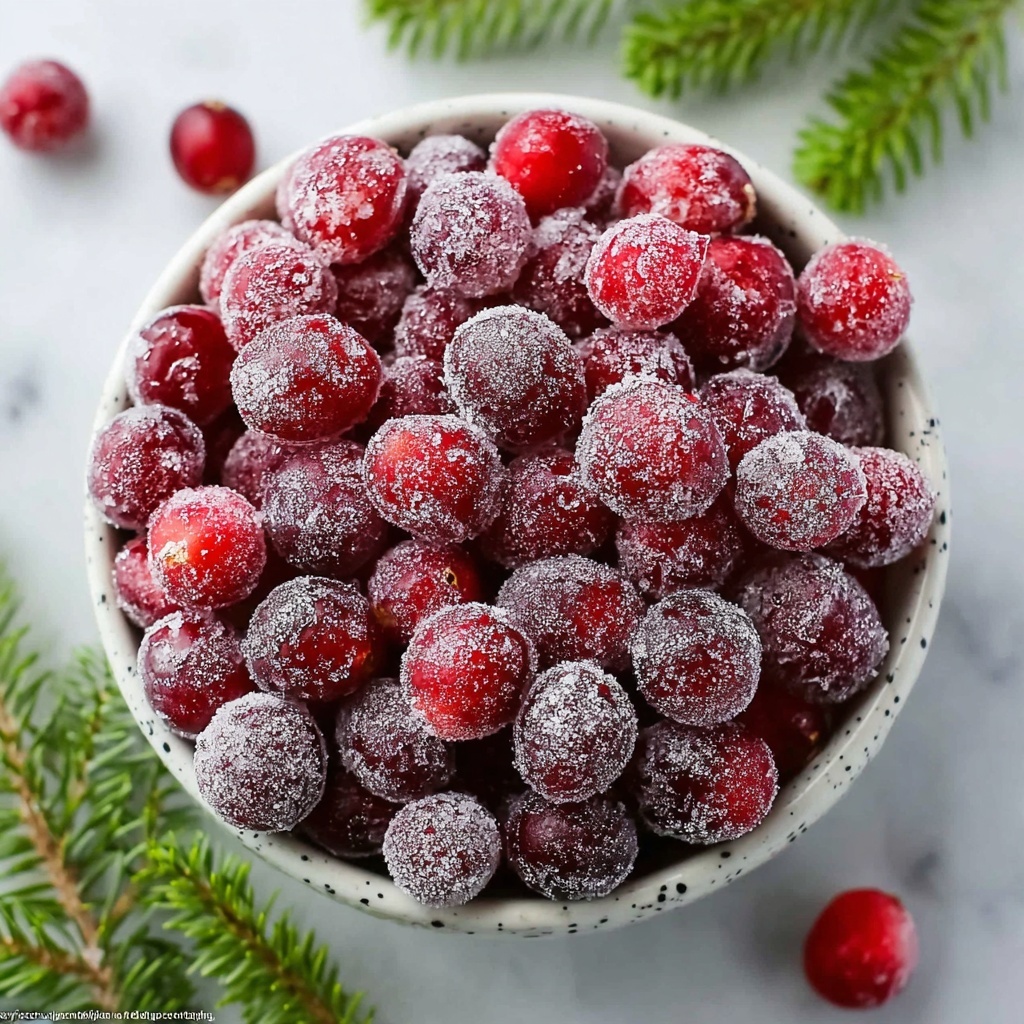Sugared Cranberries for Festive Flavor Bliss Recipe - Recipe Image