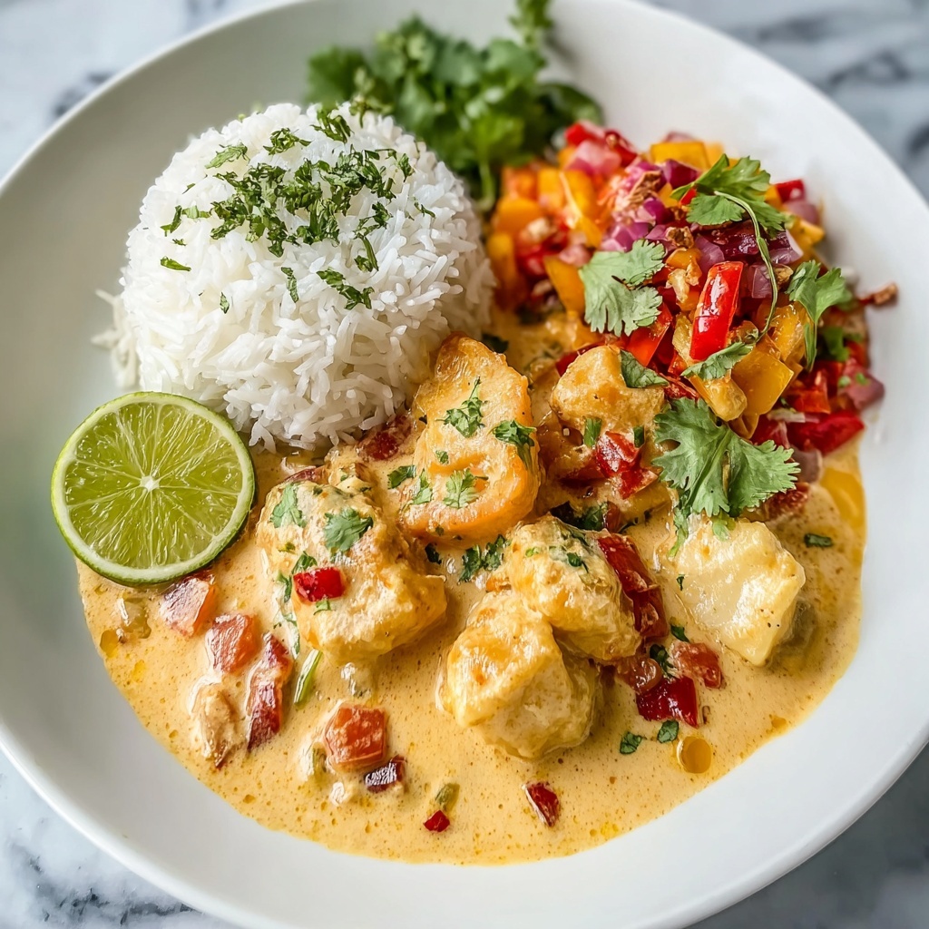 Peruvian Creamy Chicken in Chili Sauce Recipe - Recipe Image