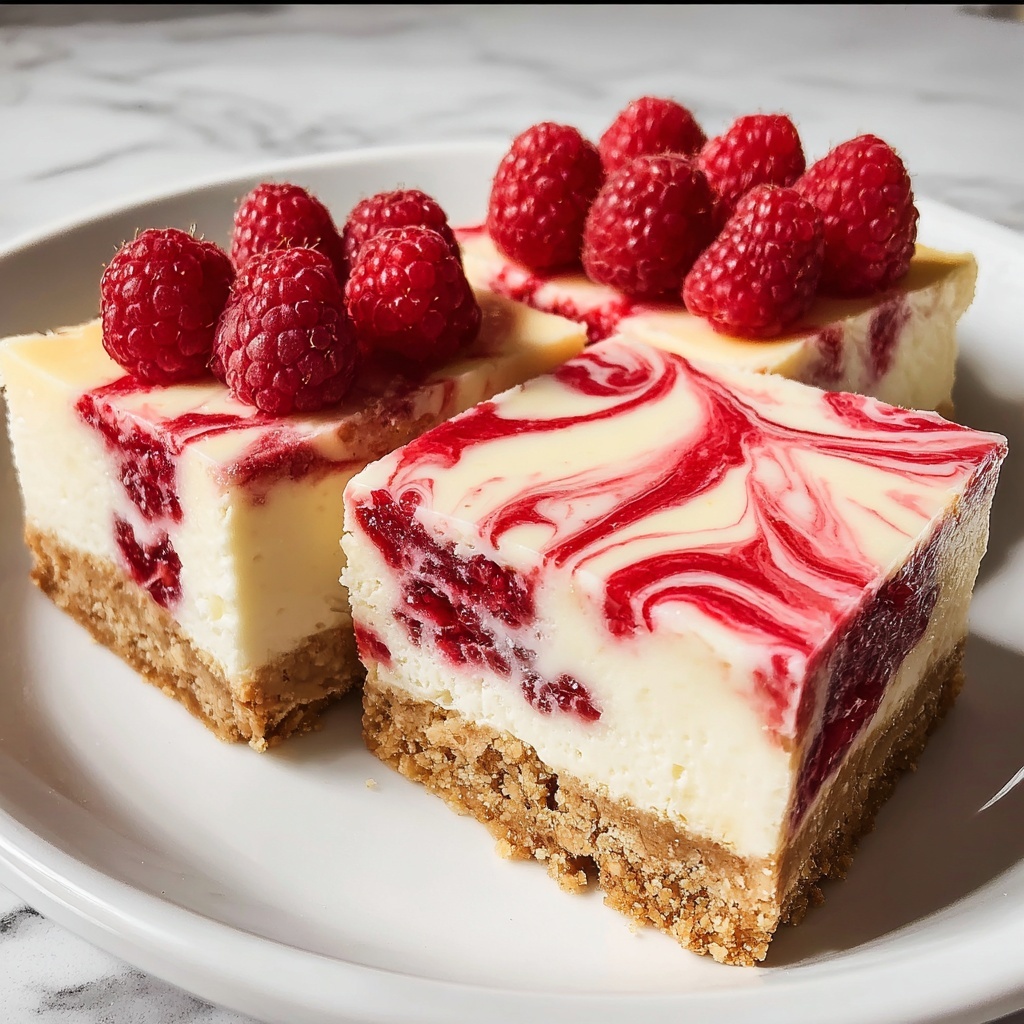 White Chocolate Raspberry Cheesecake Bars That You’ll Adore Recipe - Recipe Image