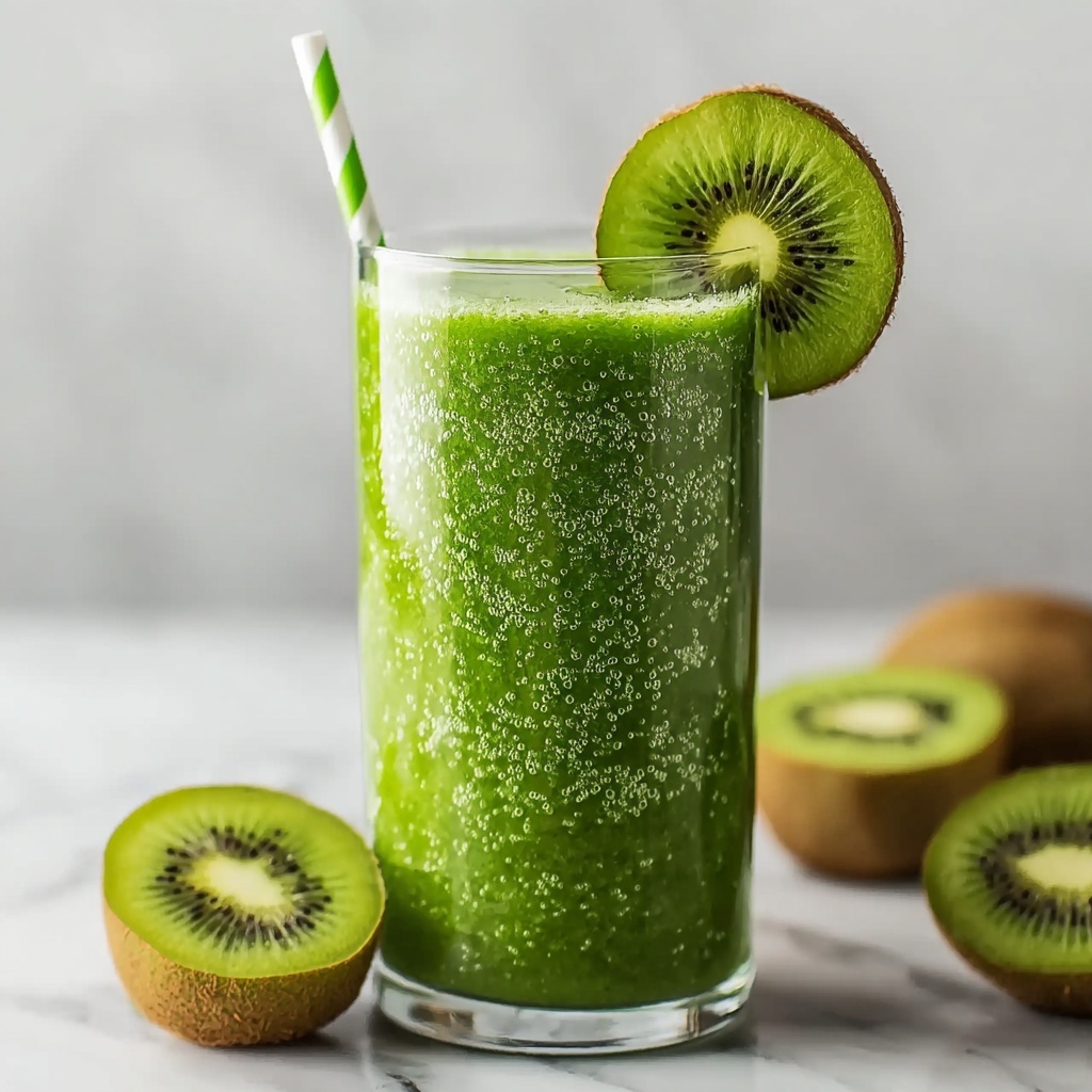 Refreshing Kiwi and Spinach Smoothie for a Vibrant Boost Recipe - Recipe Image