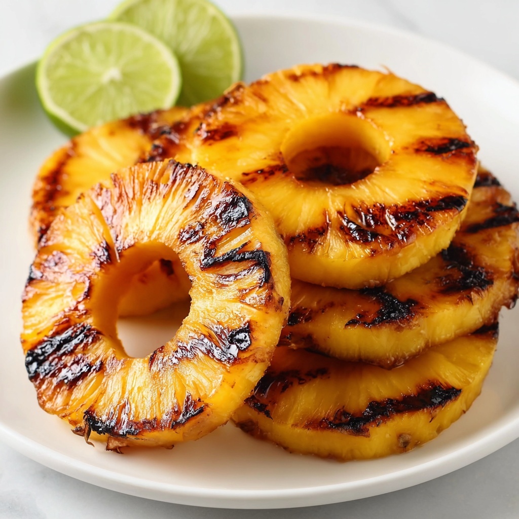 Grilled Pineapple with Brown Sugar, Lime, and Coconut Recipe - Recipe Image