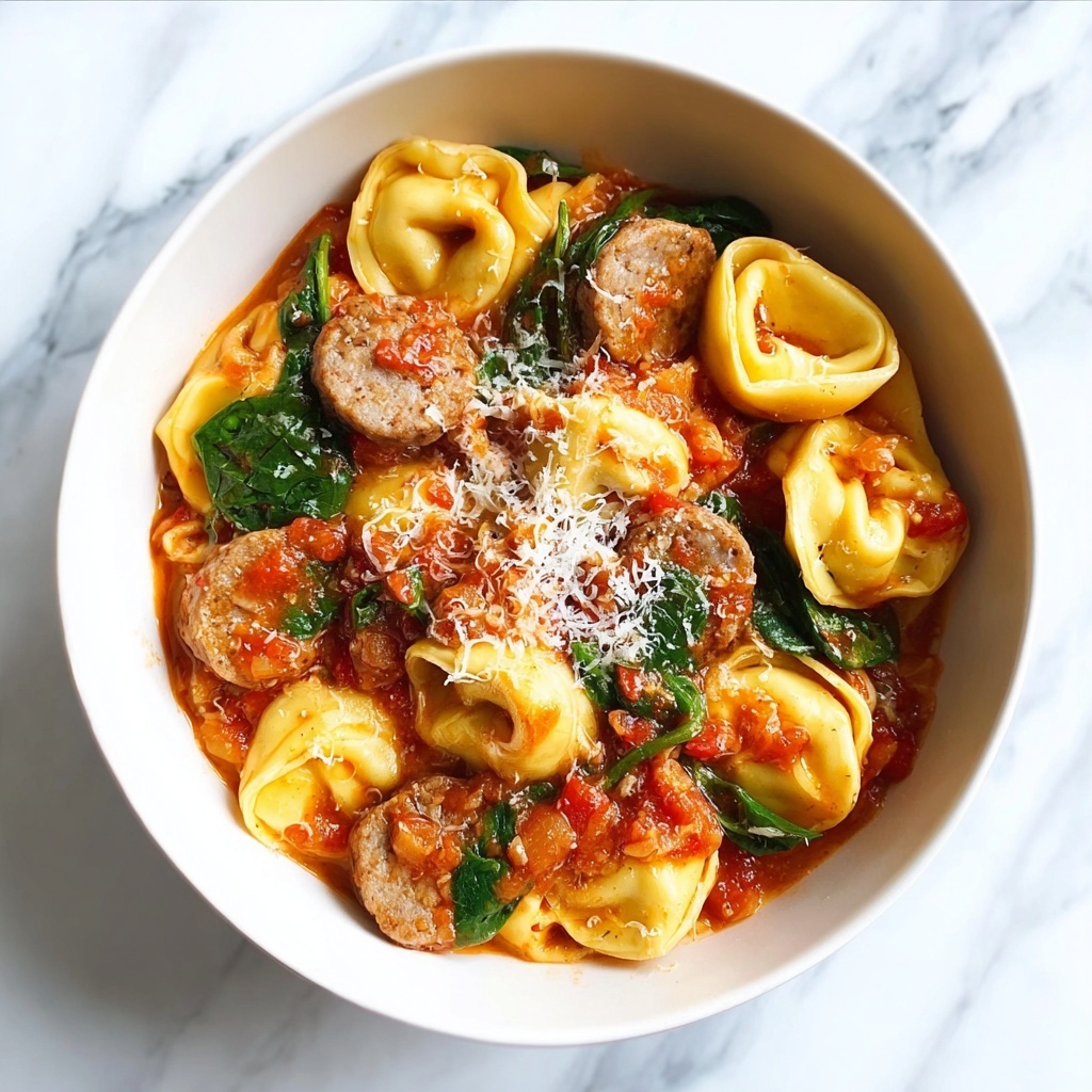 One Pan Tortellini with Sausage Recipe - Recipe Image