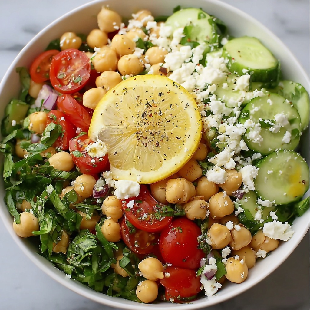 Chickpea Feta Salad Recipe - Recipe Image
