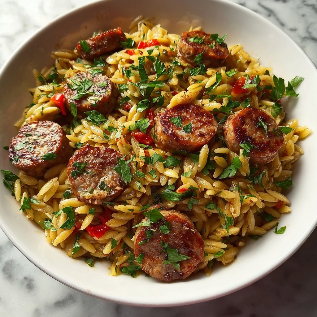 Chicken Sausage Orzo: 7 Heavenly Comforting Bites Recipe - Recipe Image