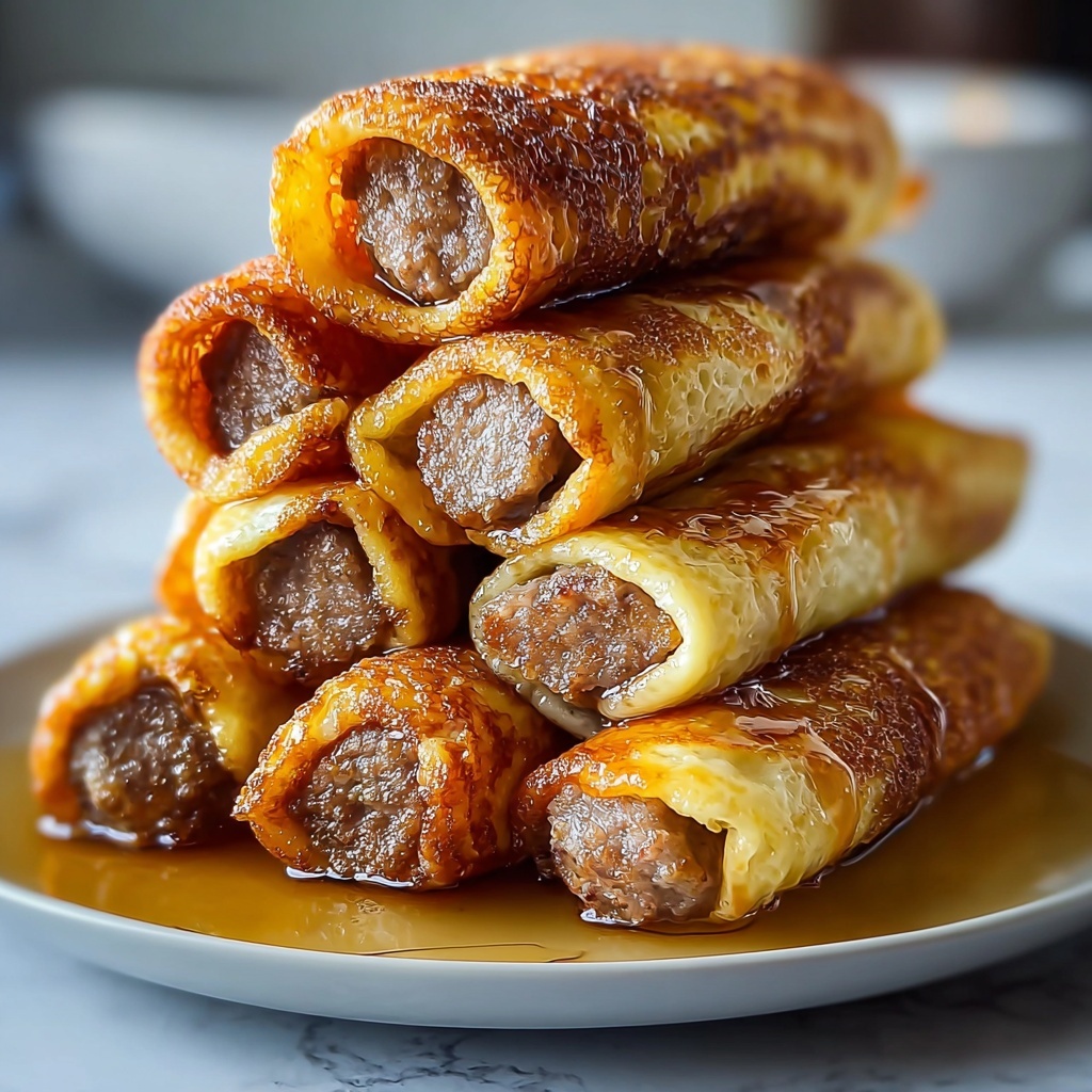 Sausage French Toast Roll-Ups Recipe - Recipe Image