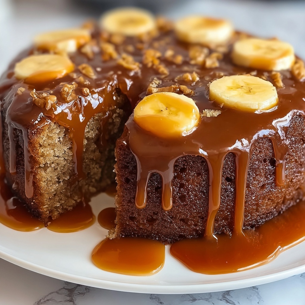 Banana Caramel Cake Recipe - Recipe Image