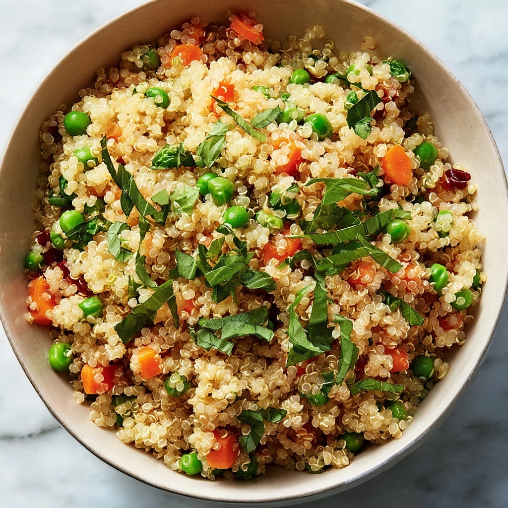 Quick and Healthy Quinoa Pilaf with Orzo, Veggies, and Fresh Parsley Recipe - Recipe Image