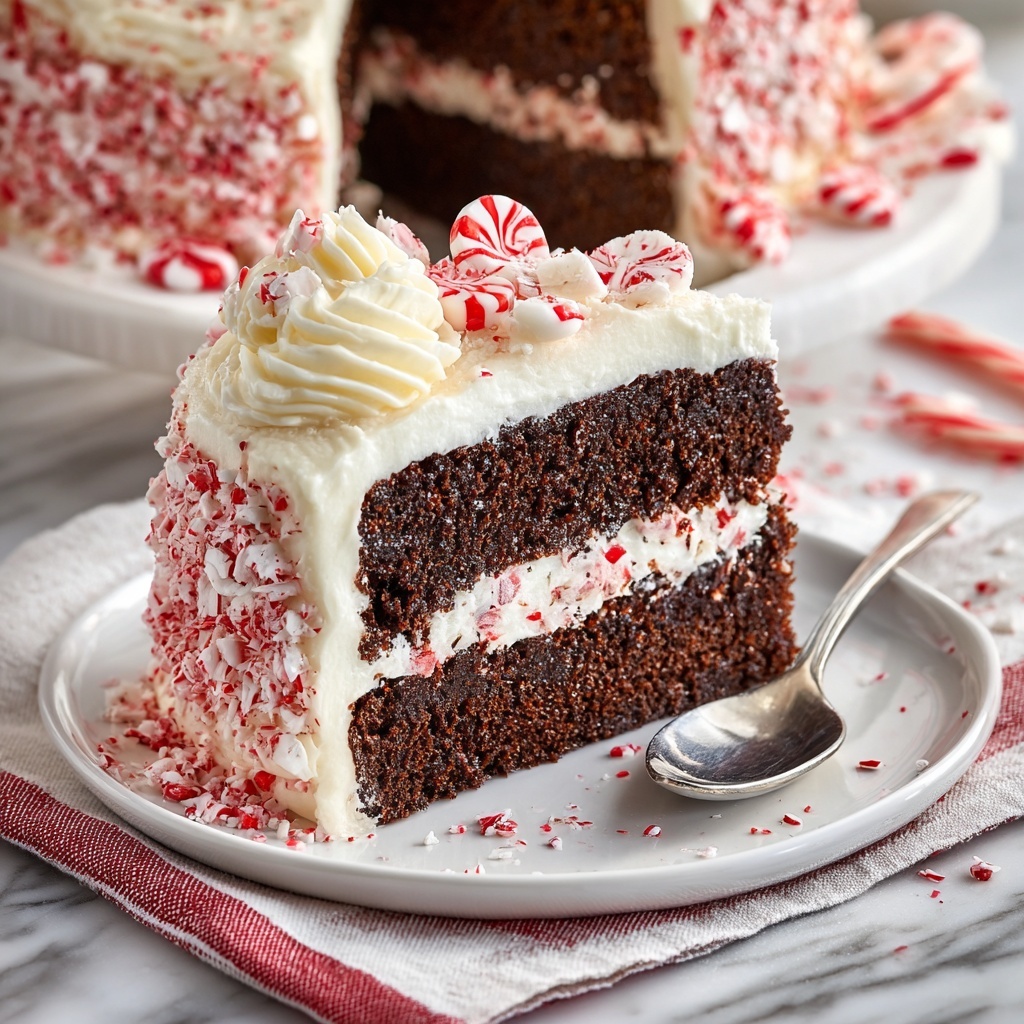 Festive Peppermint Cake Recipe - Recipe Image
