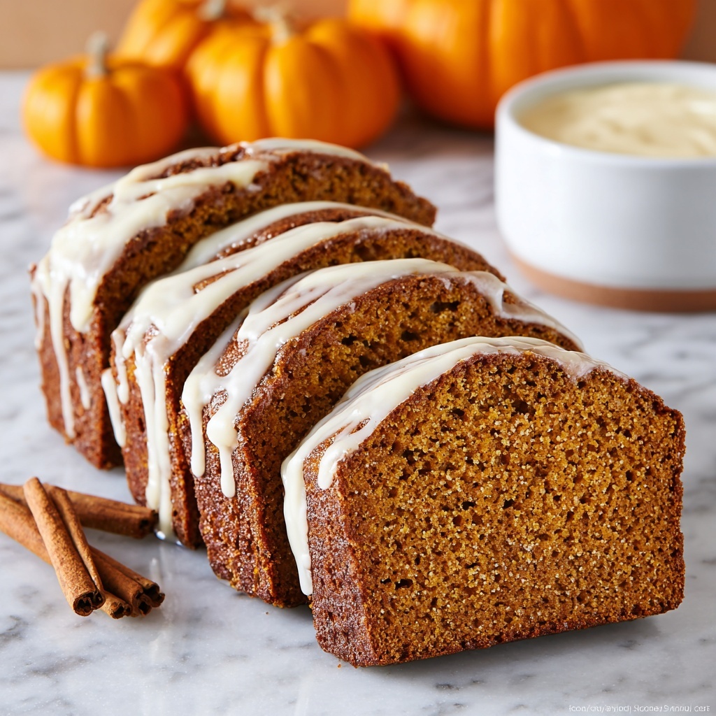 Cream Cheese-Filled Pumpkin Bread Recipe - Recipe Image