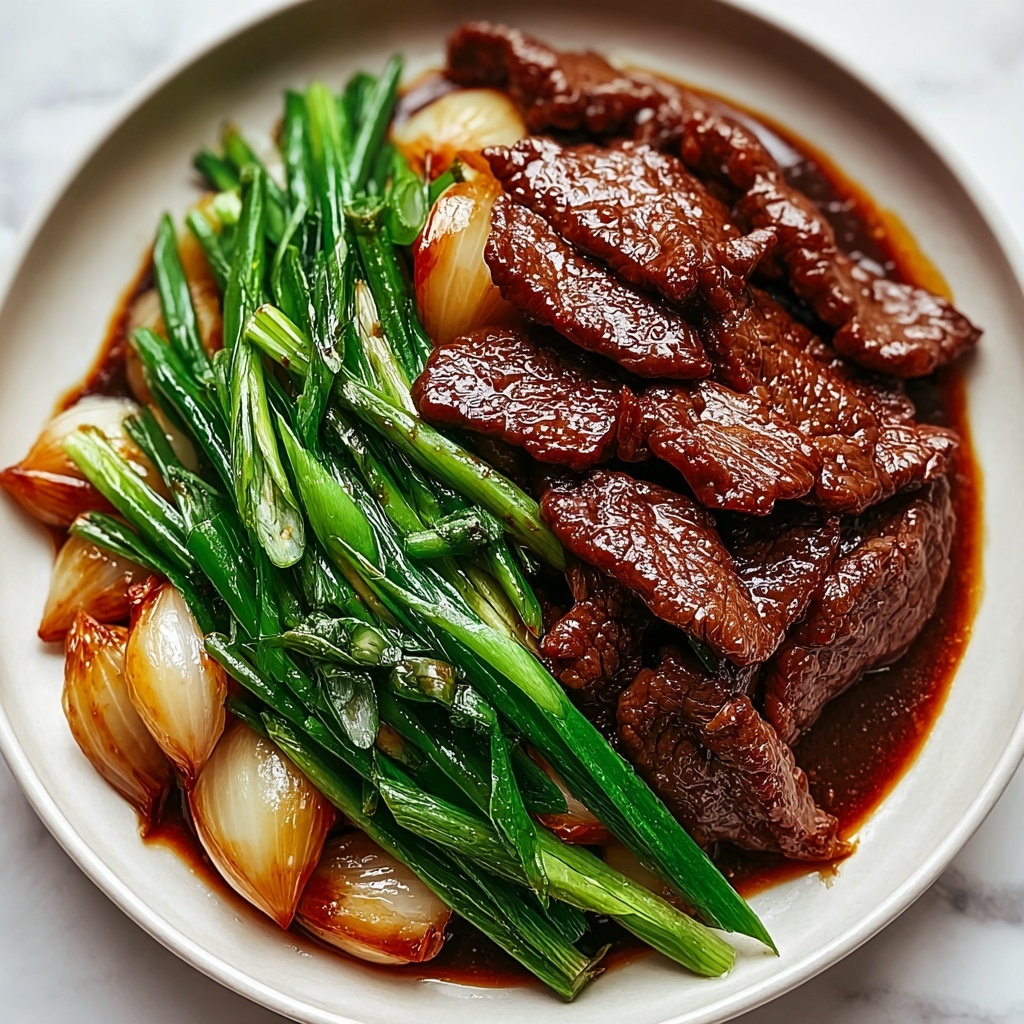 Savory Chinese Beef and Onion Stir Fry Recipe - Recipe Image