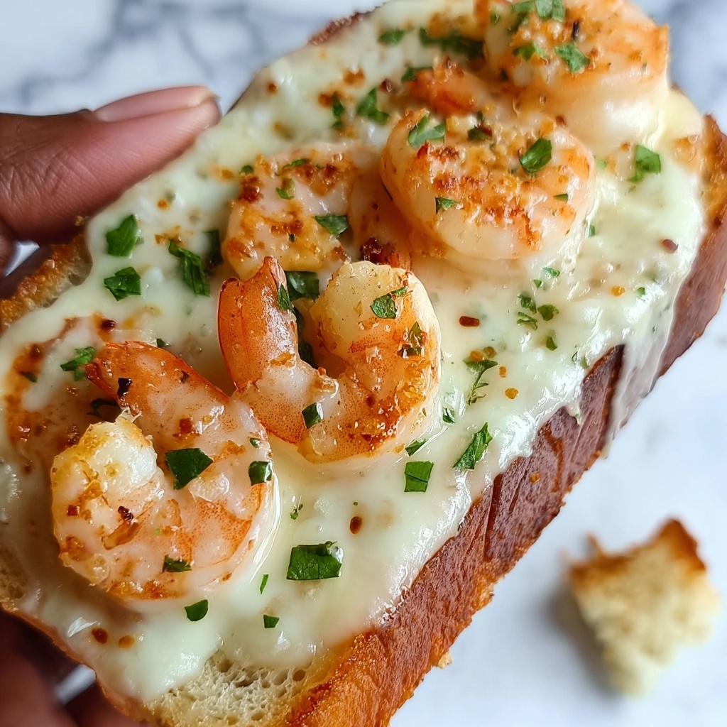 Savor Shrimp & Jumbo Lump Crab Garlic Bread Bliss Recipe - Recipe Image