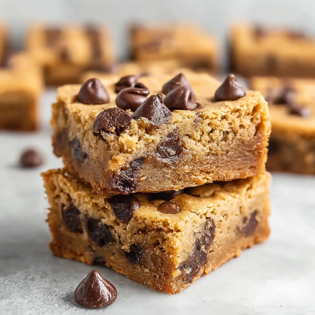 Easy Peanut Butter Chocolate Chip Bars Recipe - Recipe Image