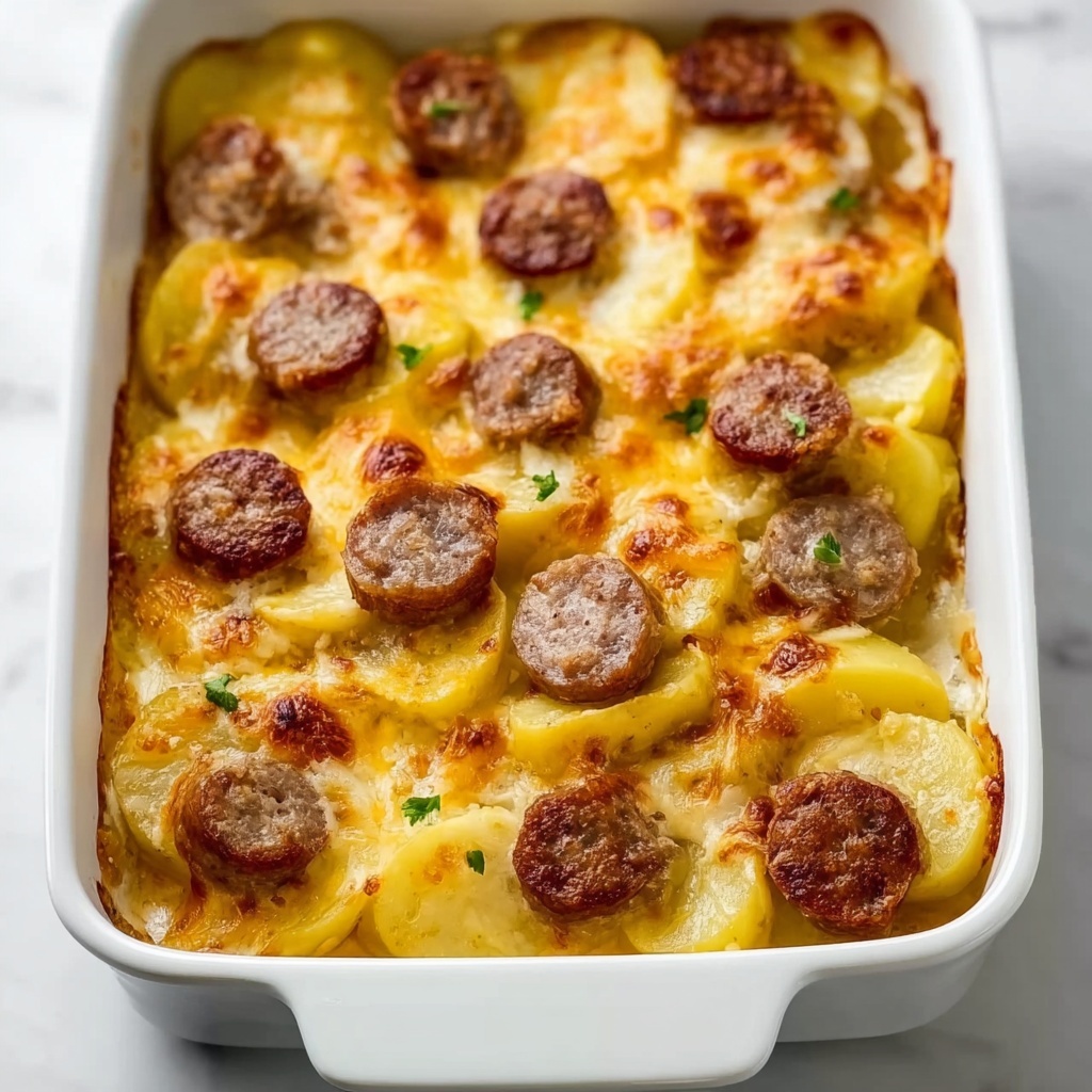 Cheesy Ranch Potatoes with Smoked Sausage Recipe - Recipe Image