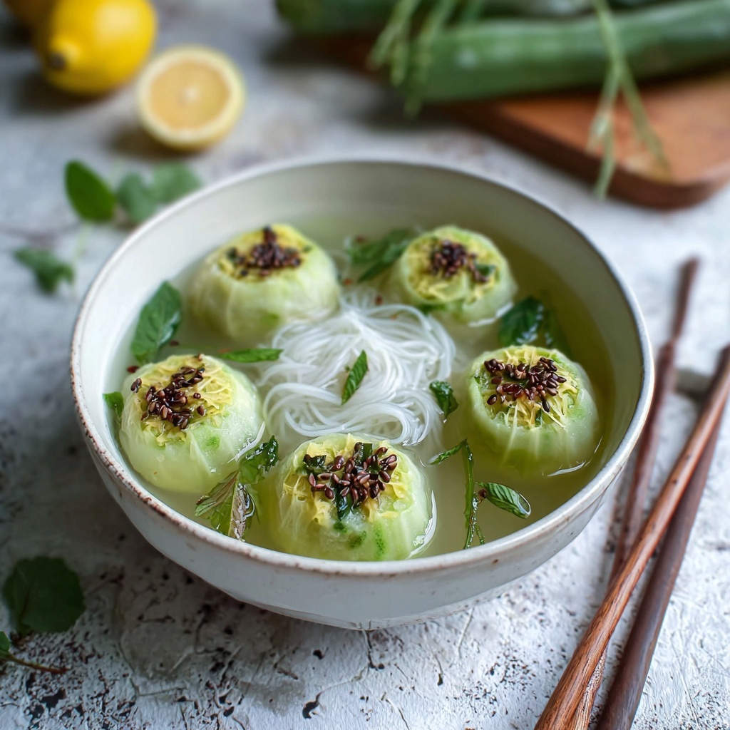 Hearty Vietnamese Bitter Melon Soup for Flavorful Comfort Recipe - Recipe Image