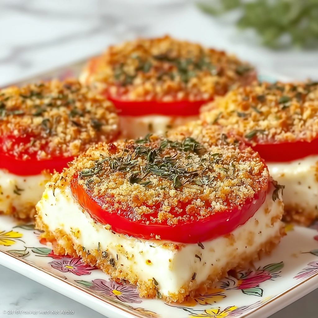 Delicious Ricotta Stuffed Tomatoes for a Tasty Italian Treat Recipe - Recipe Image