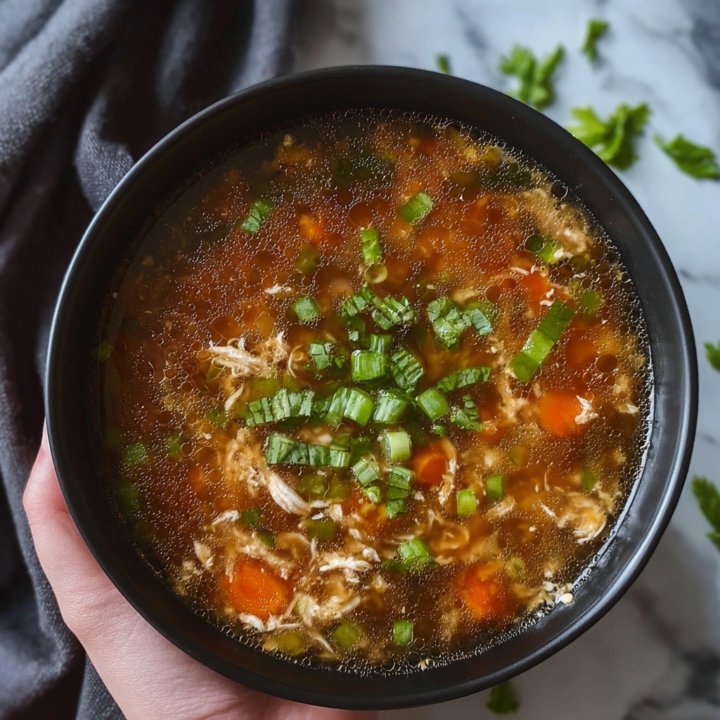 Vegetarian Hot and Sour Soup Recipe - Recipe Image