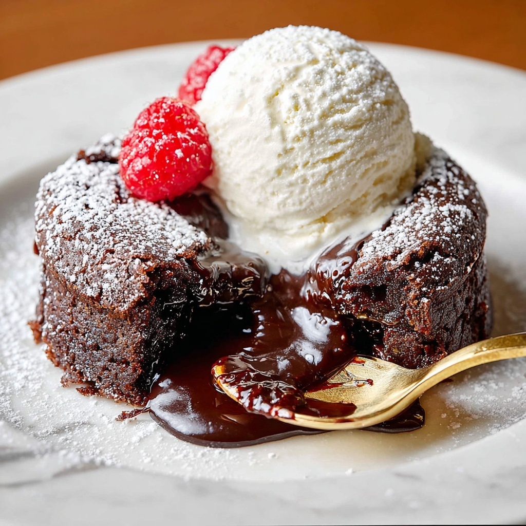 Slow Cooker Chocolate Cake with Fudge and Berries Recipe - Recipe Image