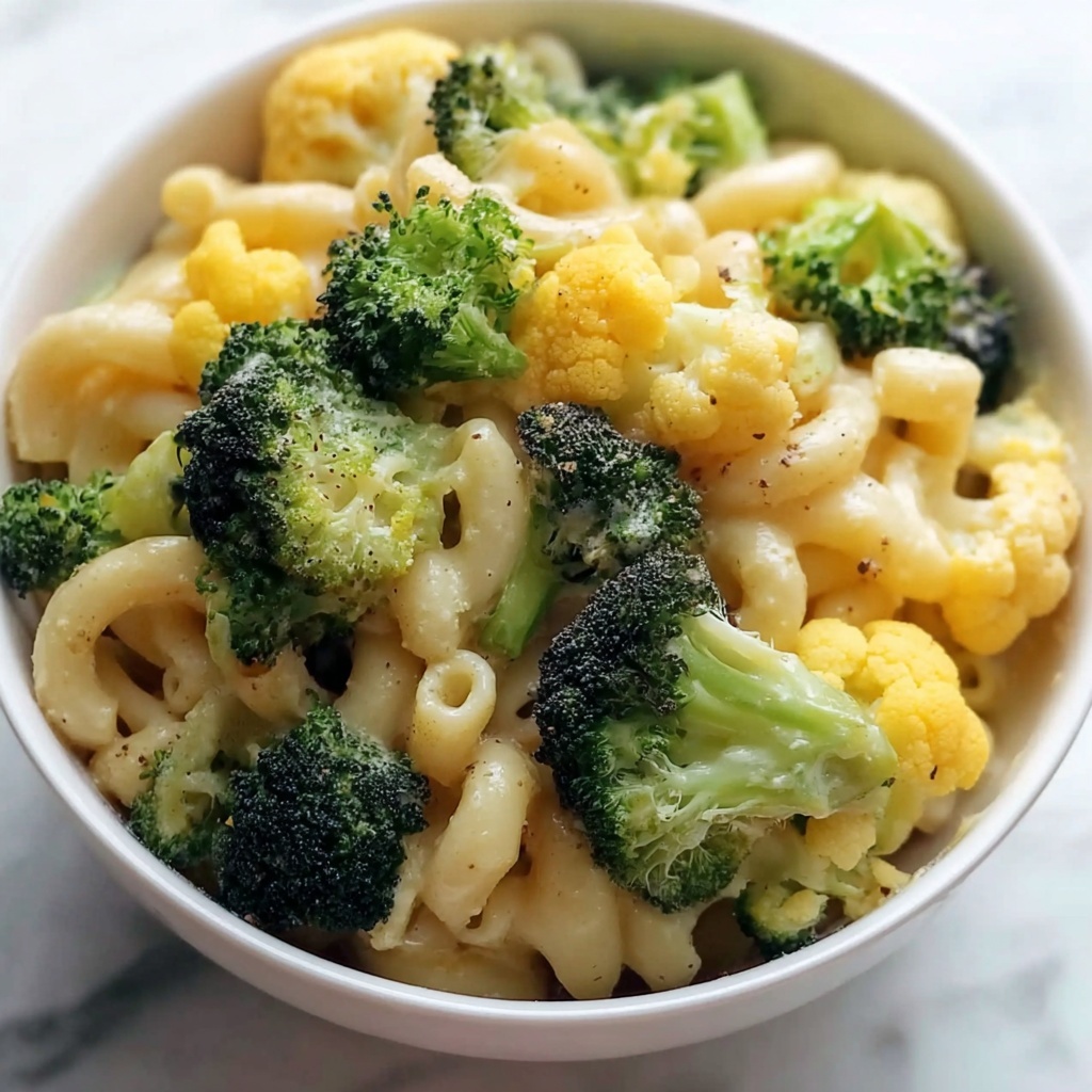 Broccoli Cauliflower Mac and Cheese Recipe - Recipe Image