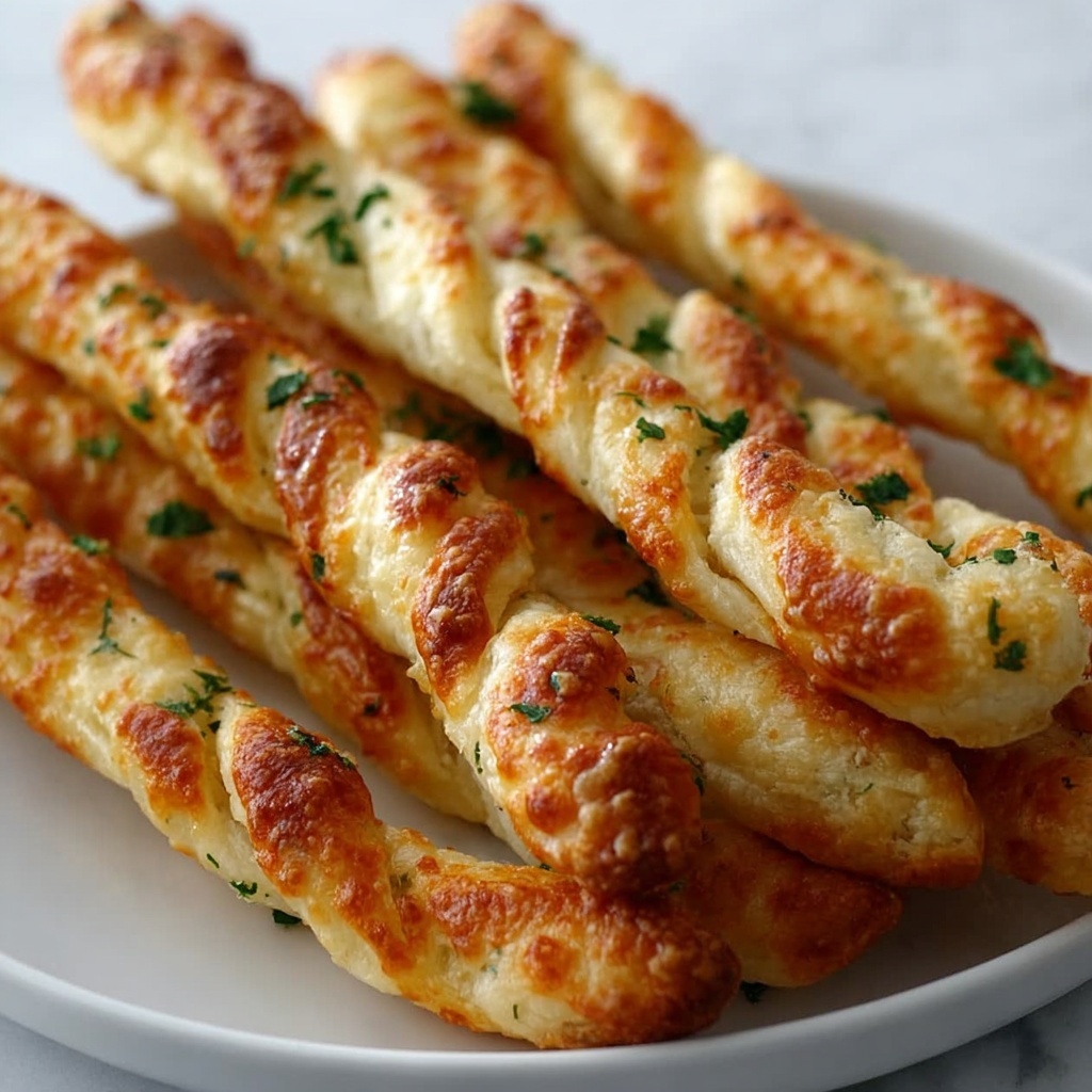 Garlic Parmesan Breadstick Twists Recipe - Recipe Image