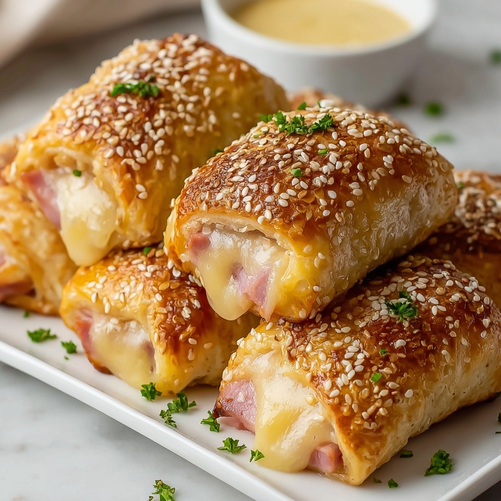 Quick Keto Ham & Cheese Rolls Recipe - Recipe Image