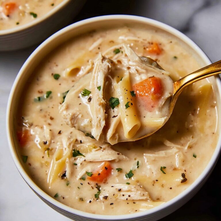 Creamy Chicken Alfredo Soup Recipe