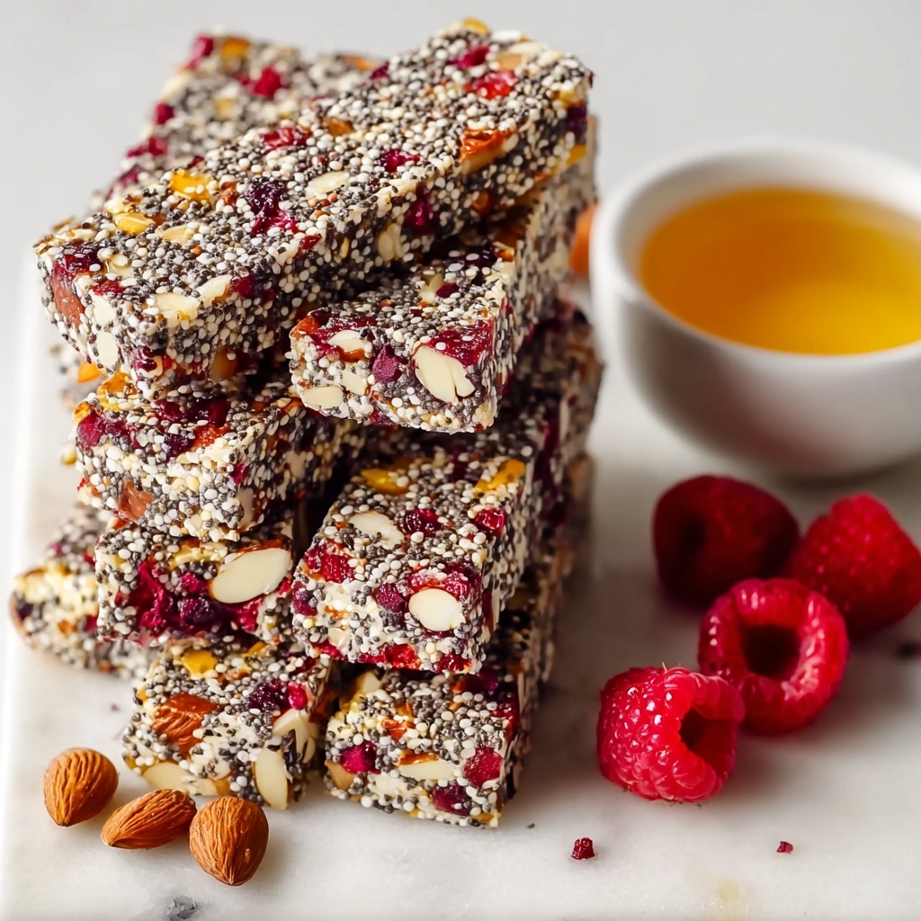 No-Bake Chia Seed Energy Bars Recipe - Recipe Image