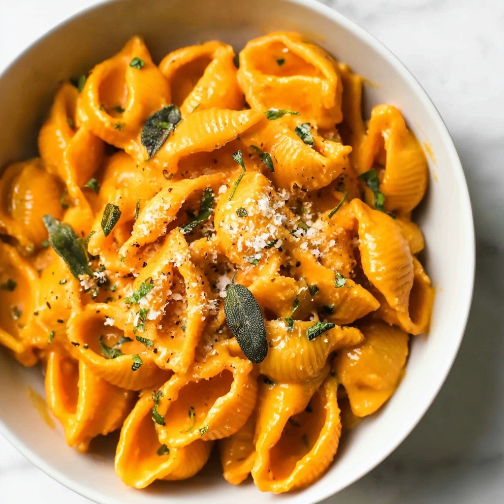 Creamy Pumpkin Sage Pasta for a Cozy Fall Dinner Recipe - Recipe Image