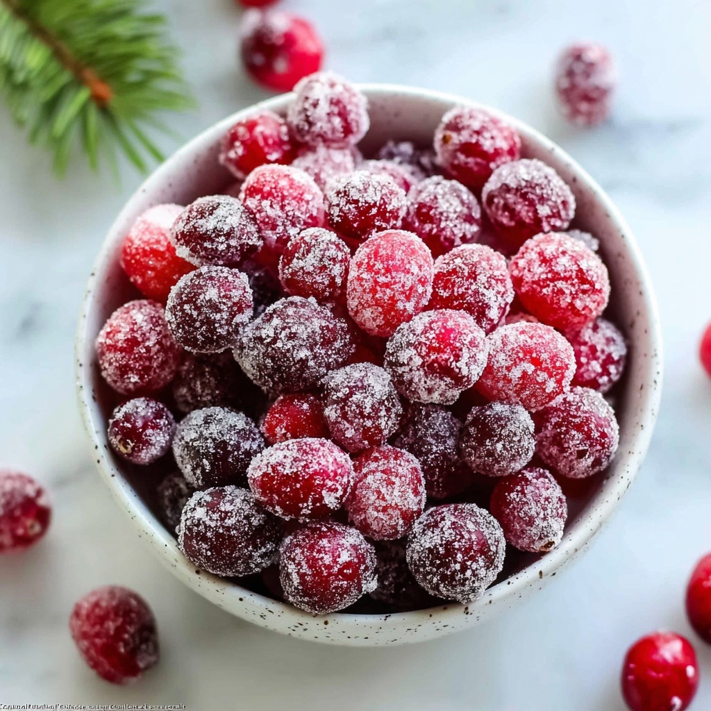 Sugared Cranberries for Festive Flavor Bliss Recipe - Recipe Image