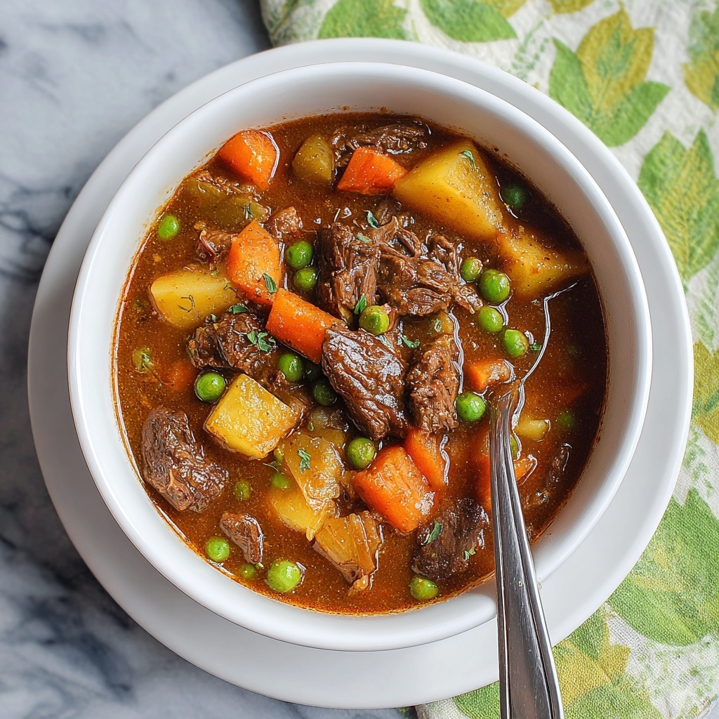 My Mom’s Old-Fashioned Vegetable Beef Soup Recipe - Recipe Image