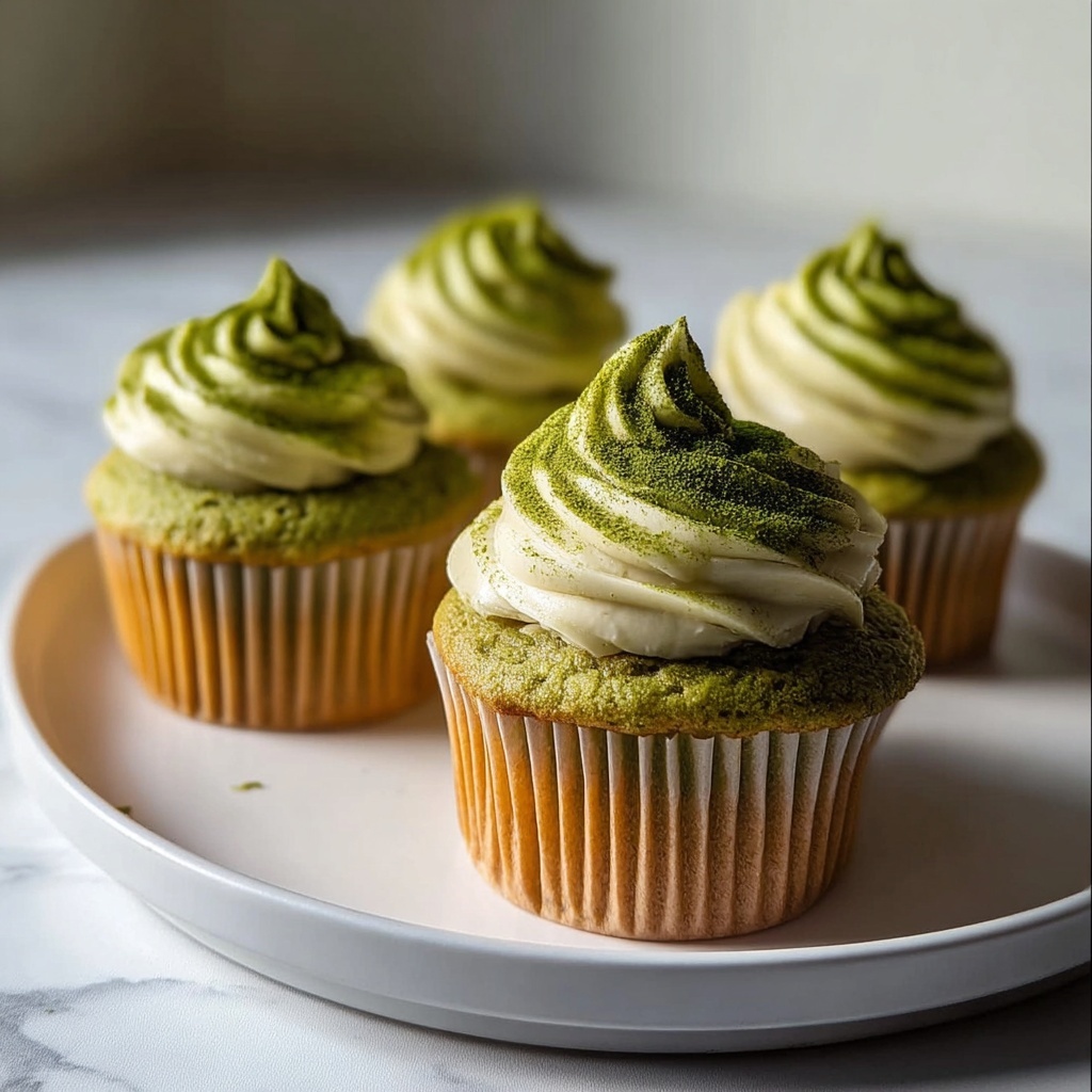Vegan Matcha Cupcakes Recipe - Recipe Image