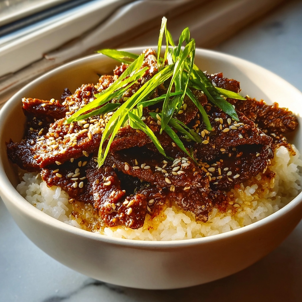 Crispy Beef Rice Bowl Recipe - Recipe Image