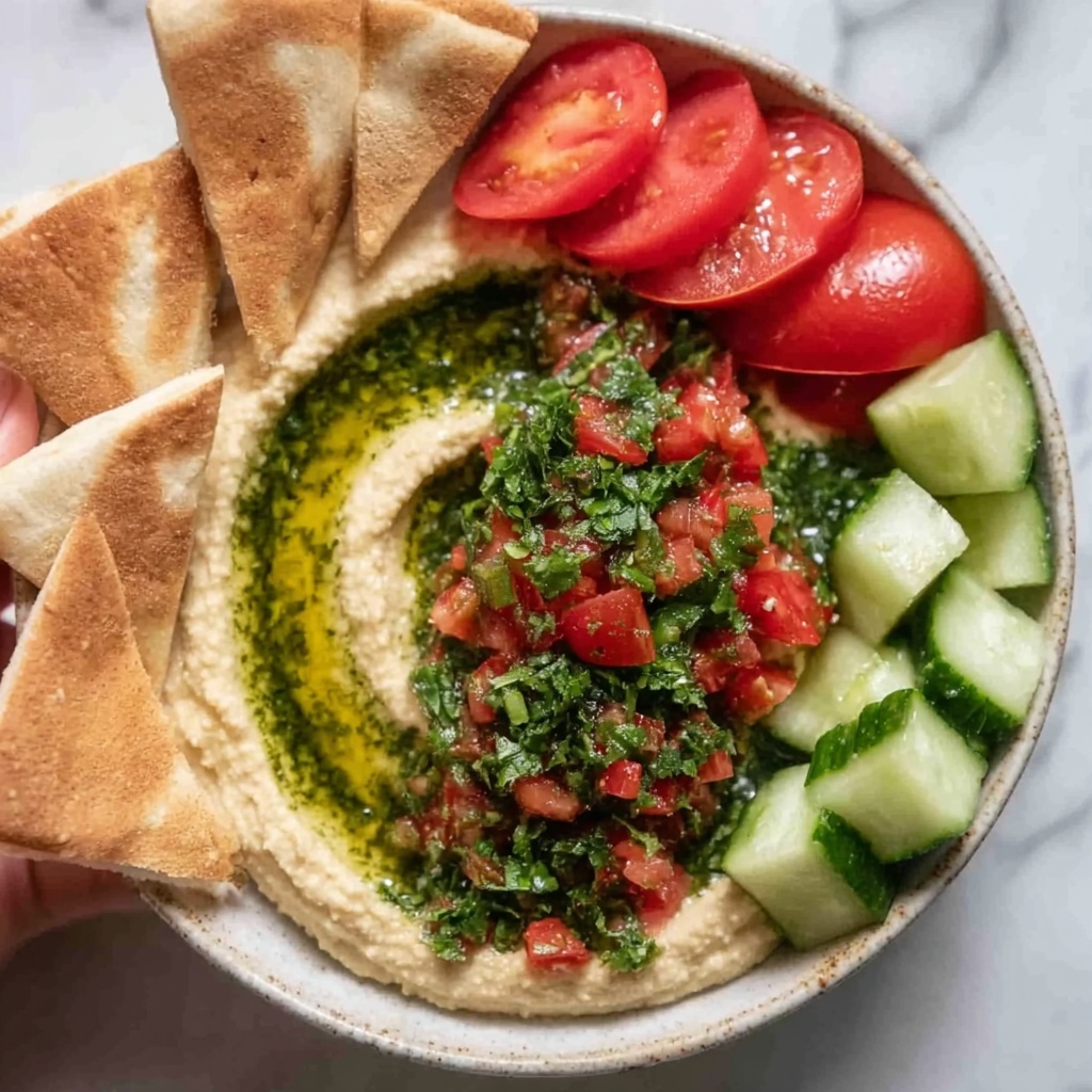 Tabbouleh Hummus Dip Recipe - Recipe Image