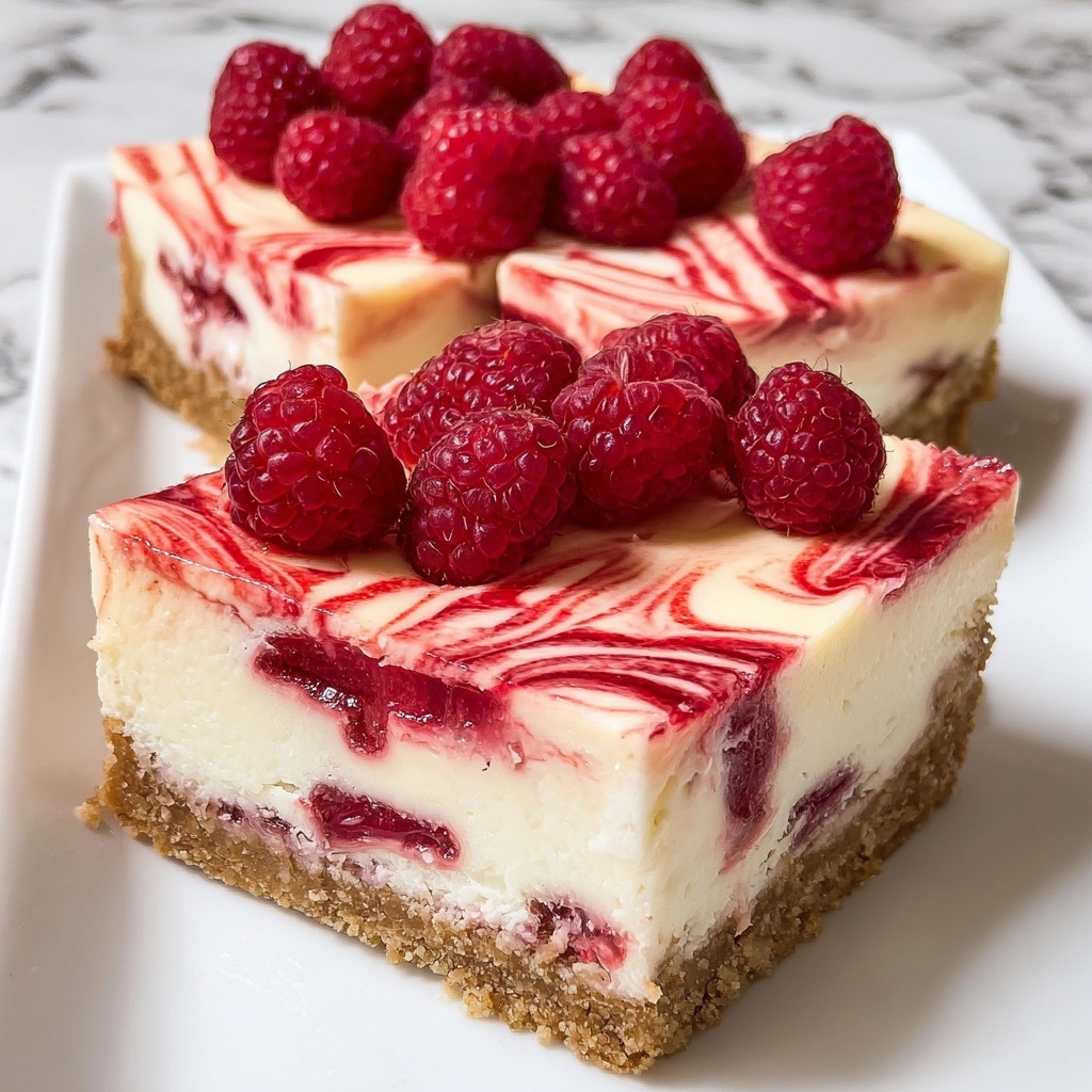 White Chocolate Raspberry Cheesecake Bars That You’ll Adore Recipe - Recipe Image