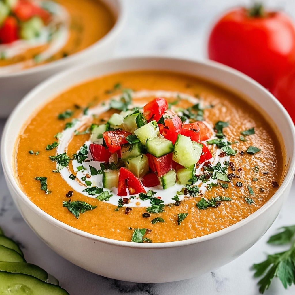 Tomato Cucumber Gazpacho Recipe - Recipe Image