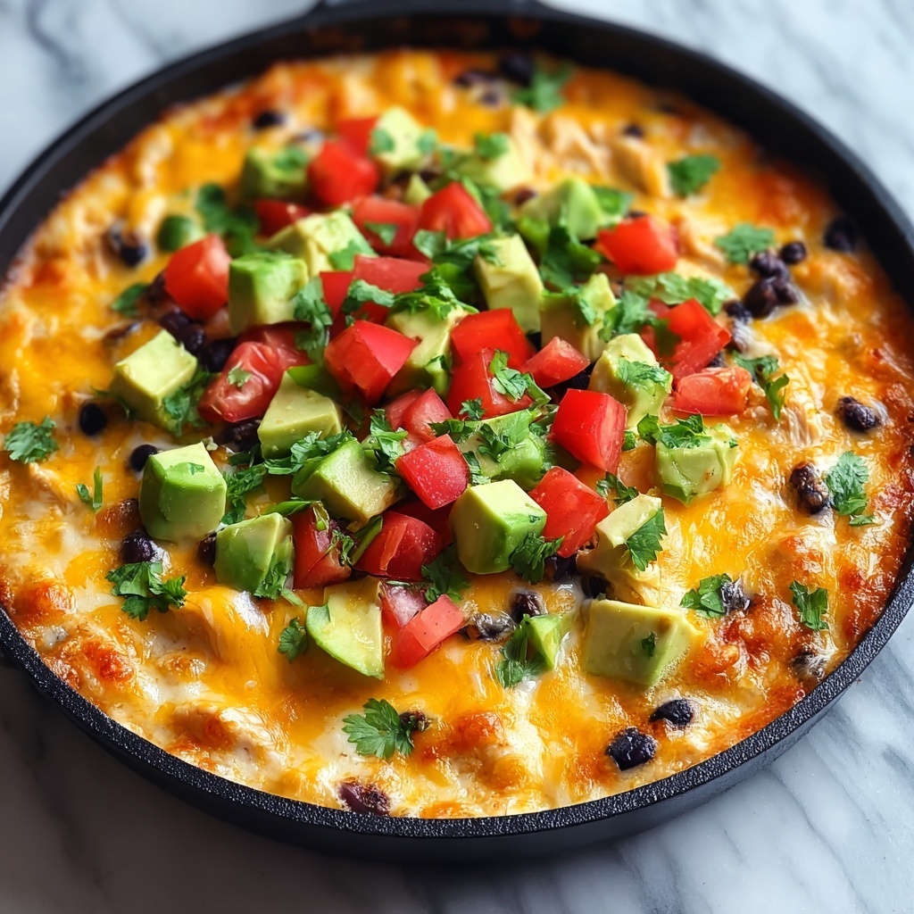 Cheesy Chicken Burrito Skillet Recipe - Recipe Image