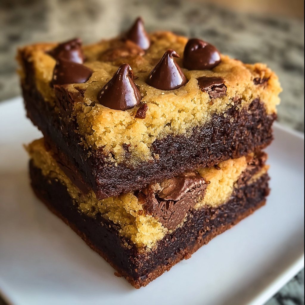 Cookie Dough Brownies Recipe - Recipe Image