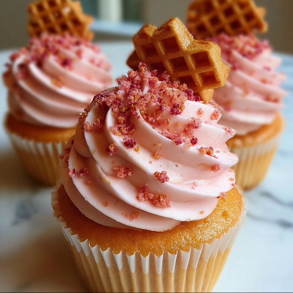 Strawberry Crunch Cupcakes: 5 Steps to Blissful Bites Recipe - Recipe Image