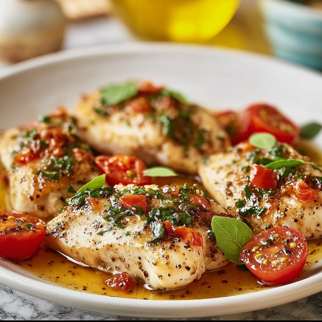 Simple Italian Basil Chicken Recipe - Recipe Image