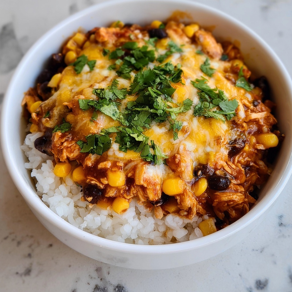 Slow Cooker Chicken Burrito Bowl Recipe - Recipe Image