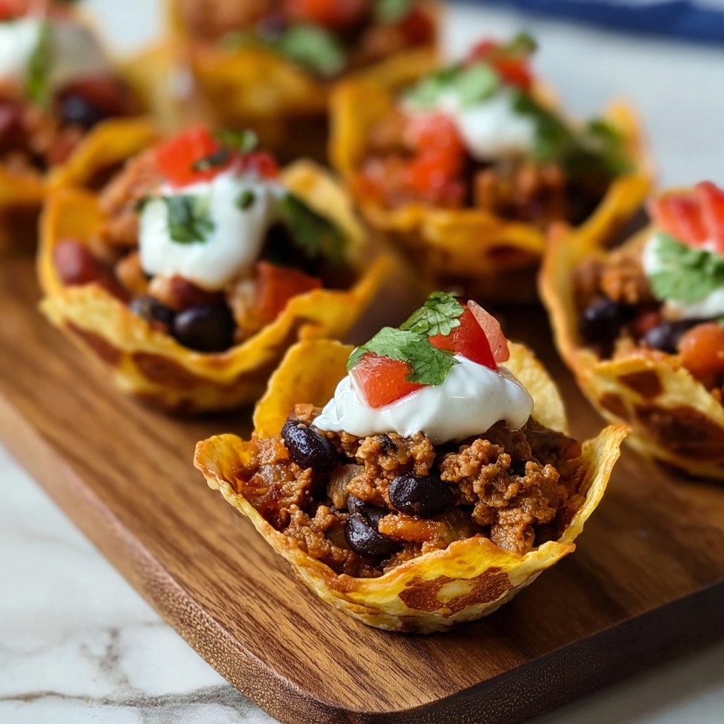 Red, White, and Blue Taco Bites Recipe - Recipe Image