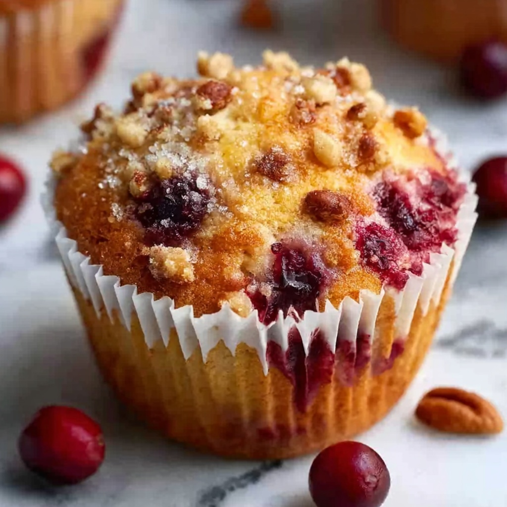 Cranberry, Orange, and Pecan Muffins Recipe - Recipe Image