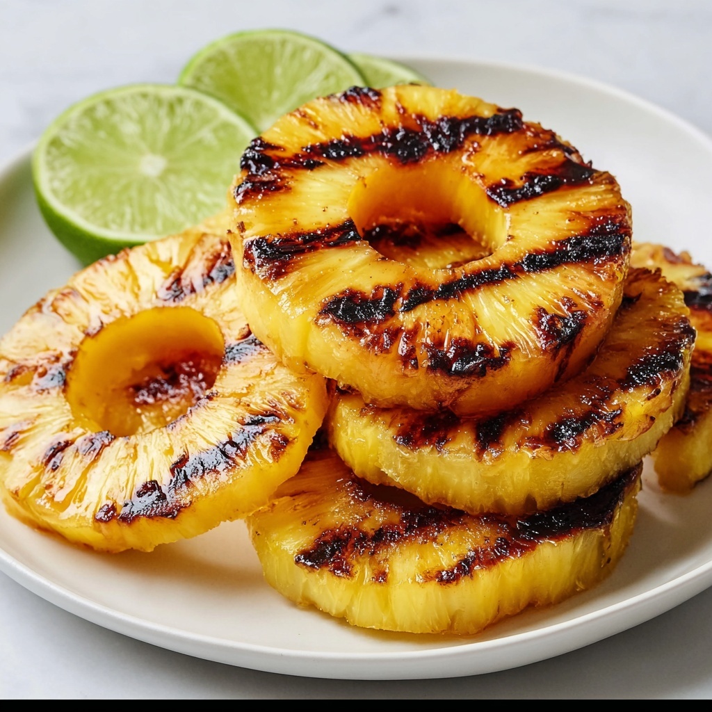 Grilled Pineapple with Brown Sugar, Lime, and Coconut Recipe - Recipe Image
