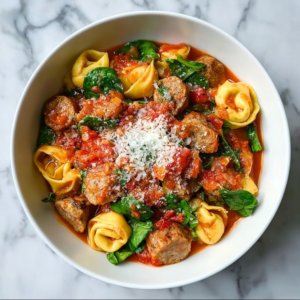 One Pan Tortellini with Sausage Recipe - Recipe Image