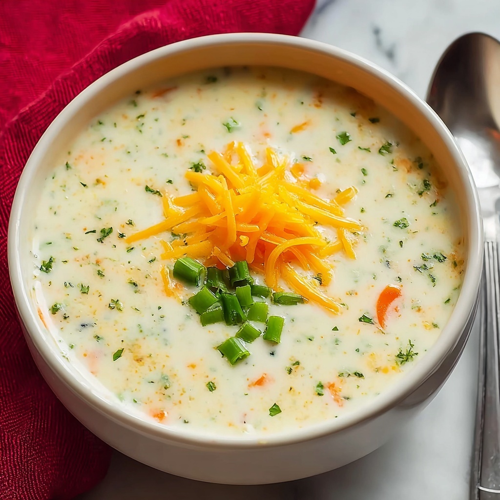 Creamy Potato Carrot Soup with Cheddar and Green Onions Recipe - Recipe Image