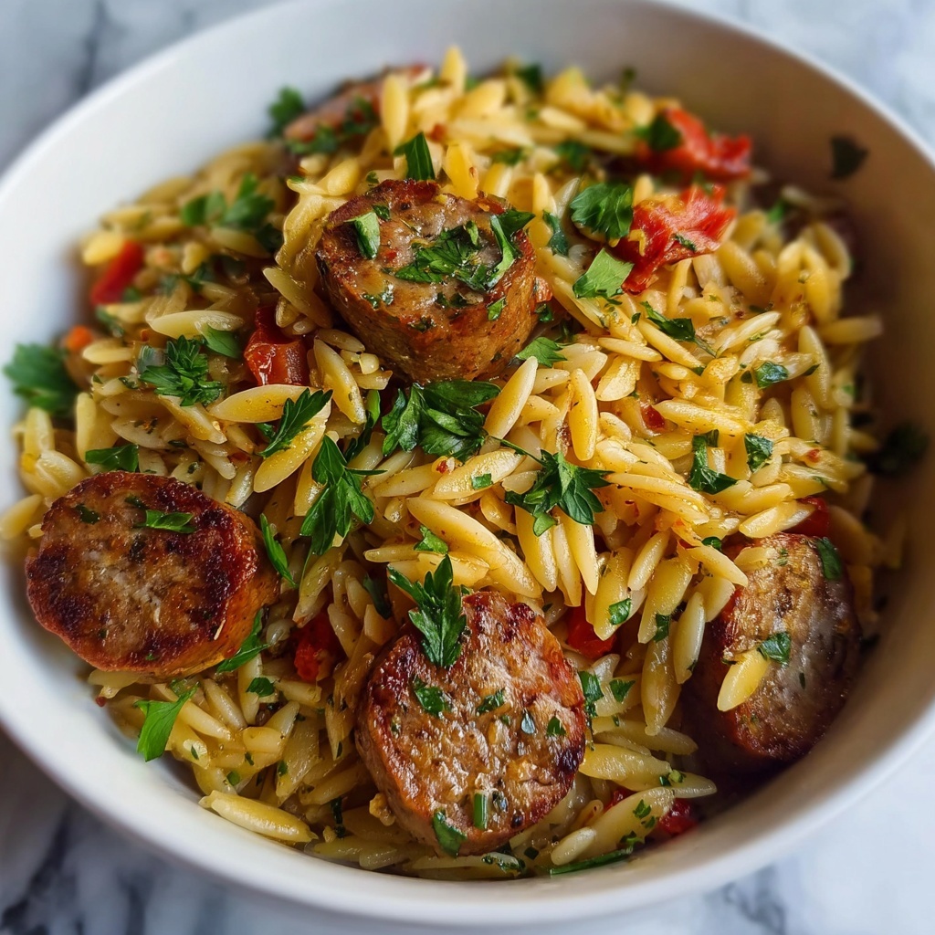 Chicken Sausage Orzo: 7 Heavenly Comforting Bites Recipe - Recipe Image