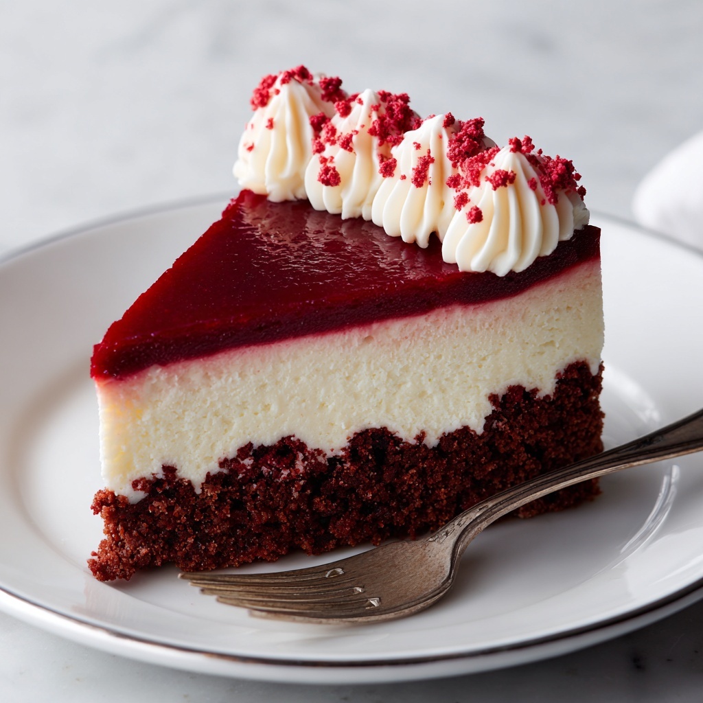 Homemade Red Velvet Cheesecake Recipe - Recipe Image