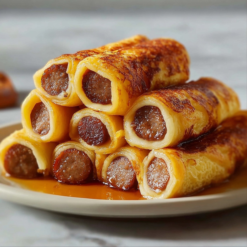 Sausage French Toast Roll-Ups Recipe - Recipe Image