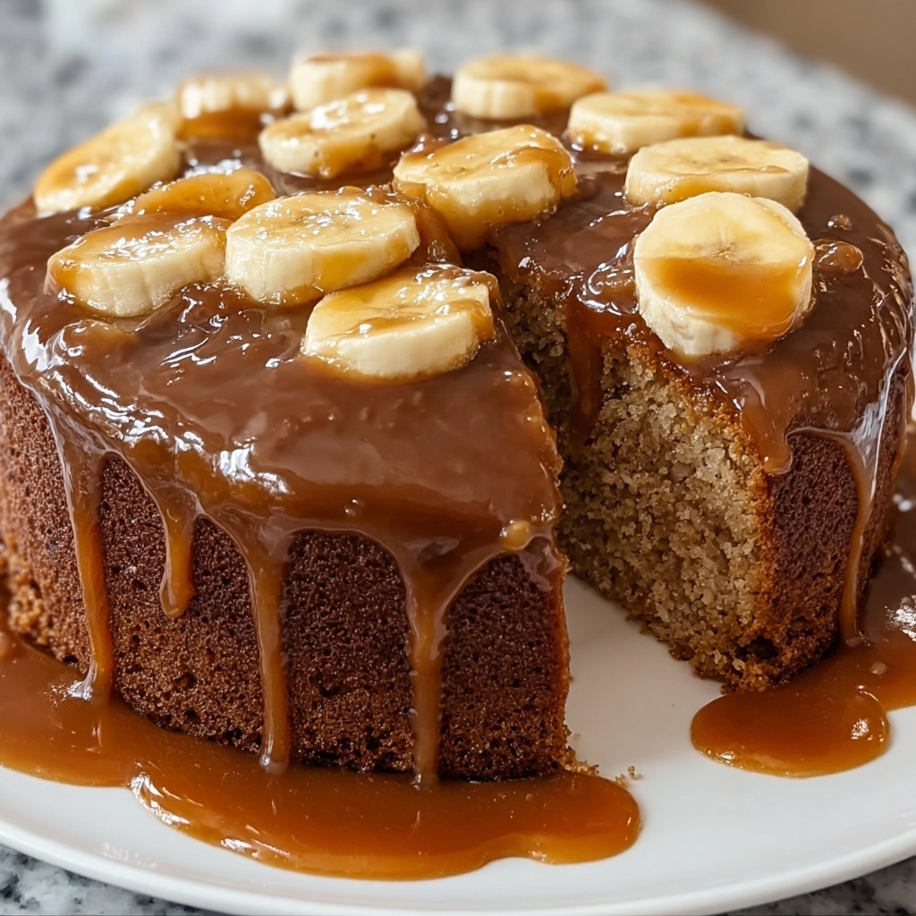 Banana Caramel Cake Recipe - Recipe Image